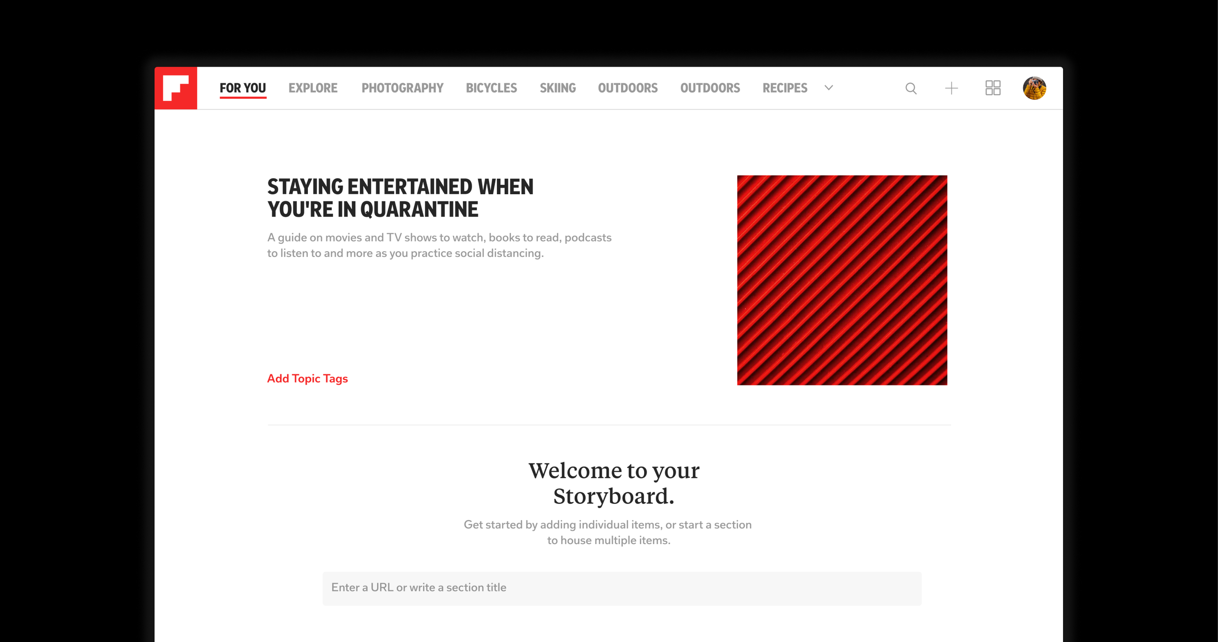 Flipboard screen 4