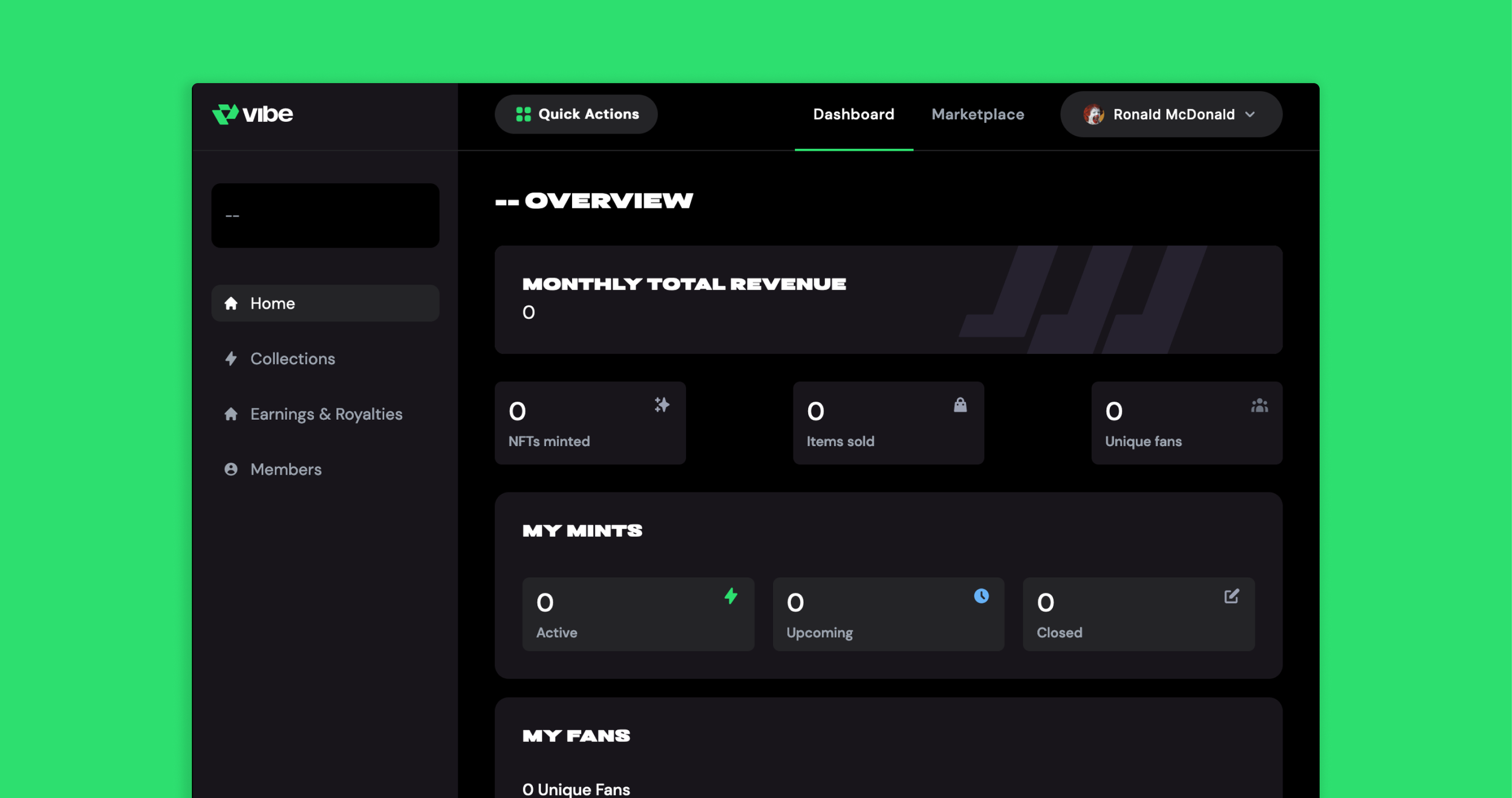 Vibe screen 5