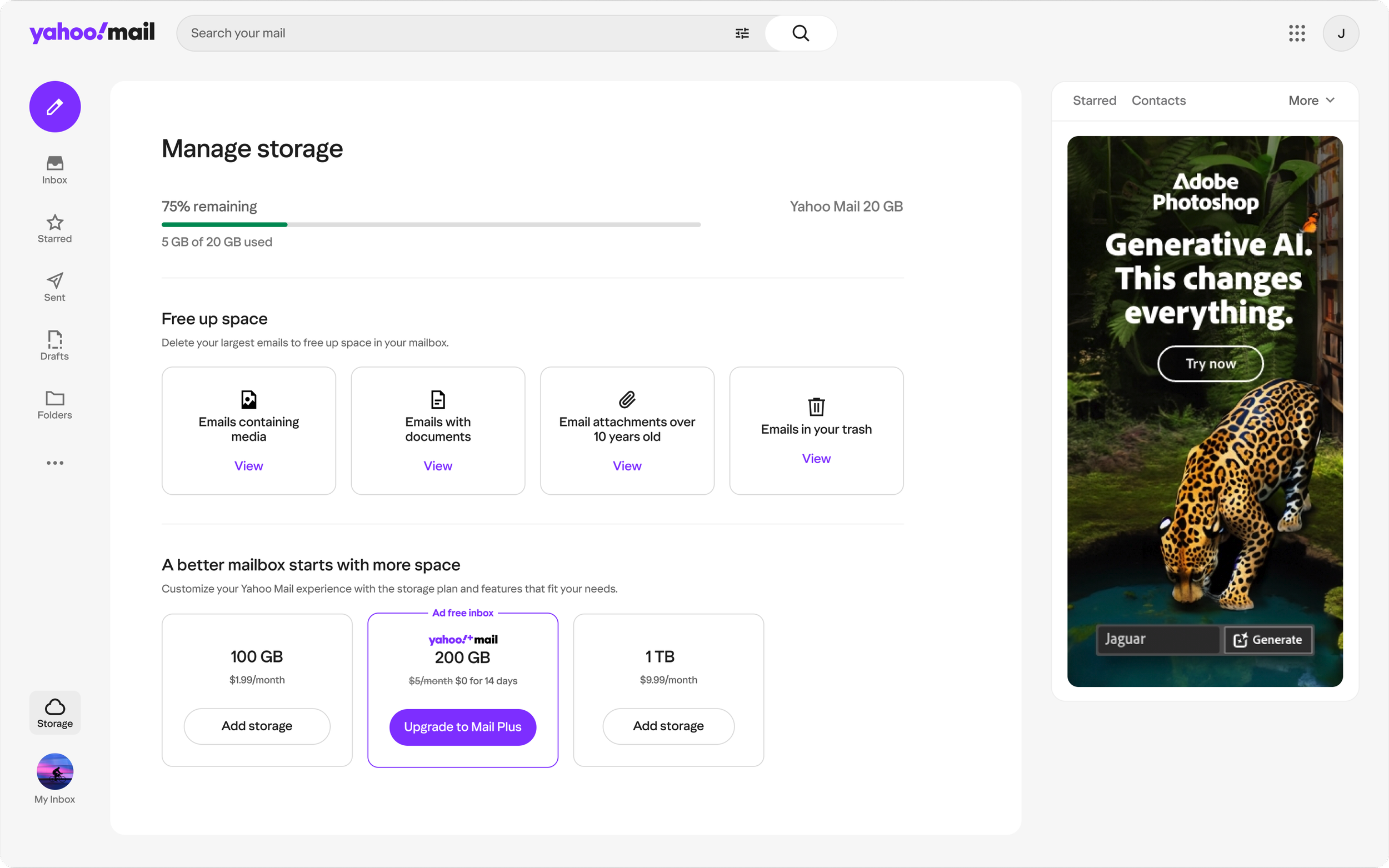 Yahoo Mail storage design