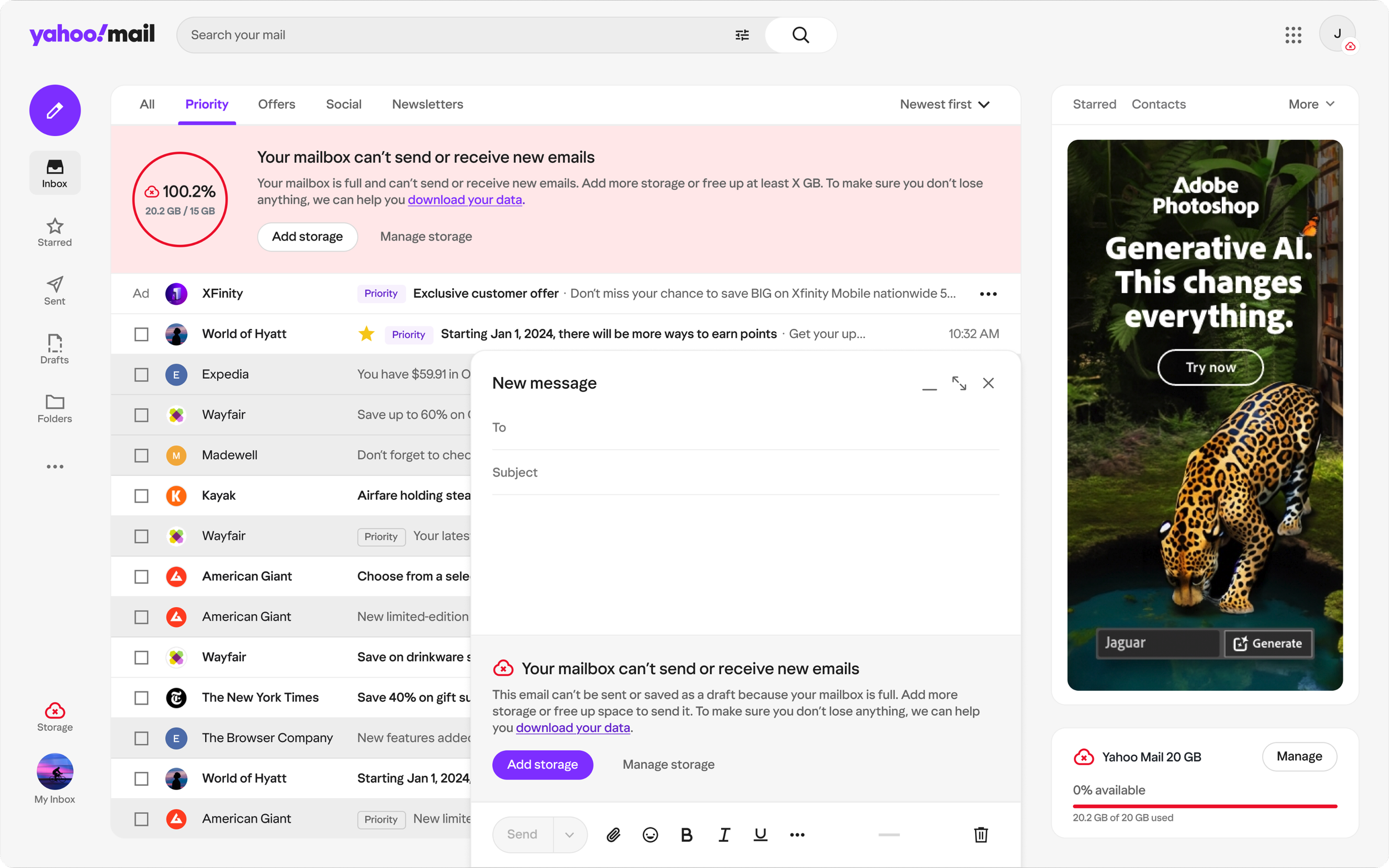 Yahoo Mail block sender